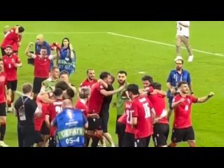 georgia players fans crazy celebrations after beating portugal round of 16 | euro 2024 {27 06 2024}