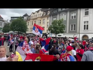 serbian fans singing zlatan ibrahimovic favorite song: there are no england fans in the neighborhood {16 06 2024}