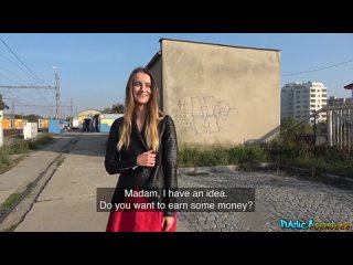 czech girl sucks dick and has sex with a pickup artist for money for a future wedding