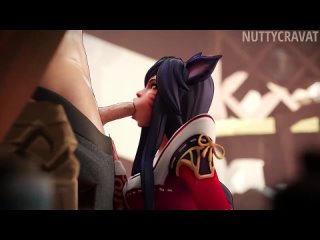 nuttycravat | ahri (league of legends) [hentai 3d]